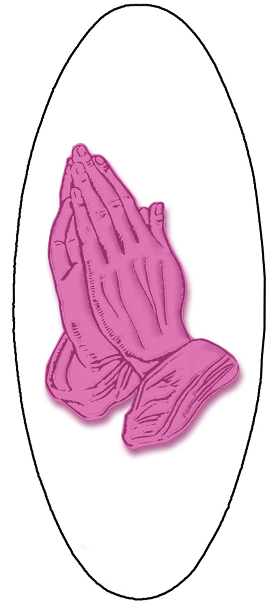A18 Praying Hands Pink on White PROOF 2
